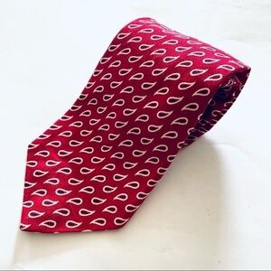 Vintage VTG Vera Bradley Red Retired Bandana Print Cotton Tie Paisley